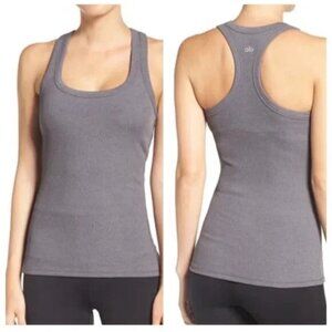 Alo Ribbed Tank Grey Large